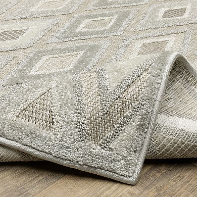 StyleHaven Tierra Tonal Diamonds Mixed Pile Area Rug