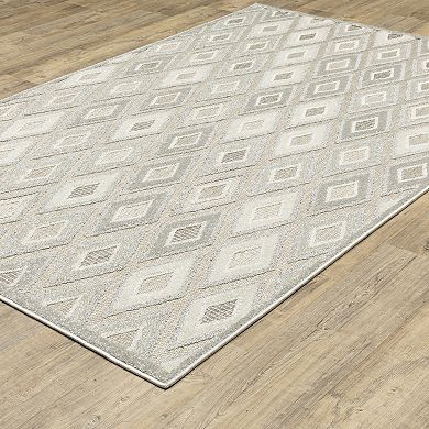 StyleHaven Tierra Tonal Diamonds Mixed Pile Area Rug