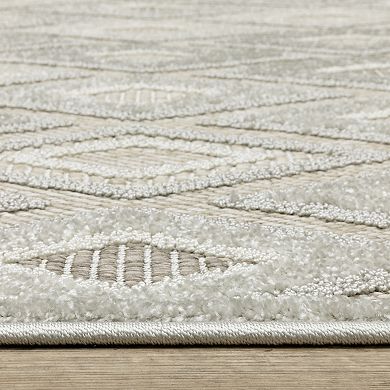 StyleHaven Tierra Tonal Diamonds Mixed Pile Area Rug