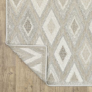 StyleHaven Tierra Tonal Diamonds Mixed Pile Area Rug