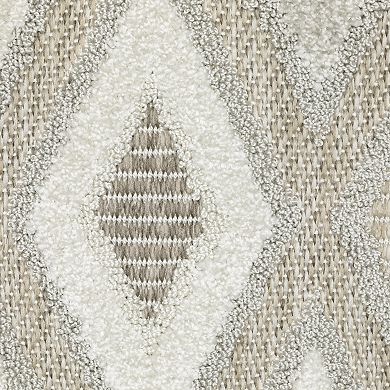 StyleHaven Tierra Tonal Diamonds Mixed Pile Area Rug