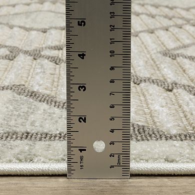 StyleHaven Tierra Diamond Lattice Mixed Pile Area Rug