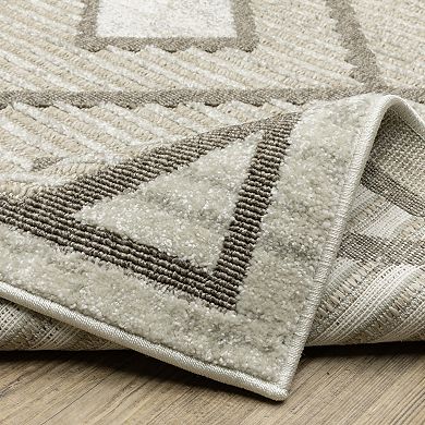 StyleHaven Tierra Diamond Lattice Mixed Pile Area Rug