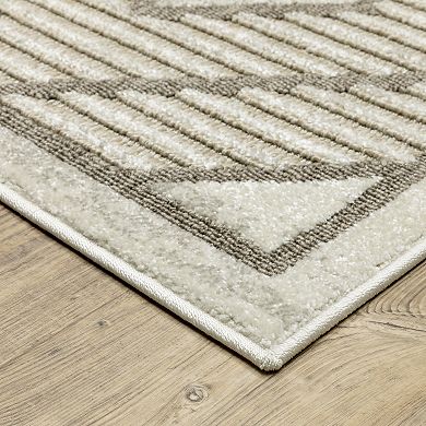 StyleHaven Tierra Diamond Lattice Mixed Pile Area Rug
