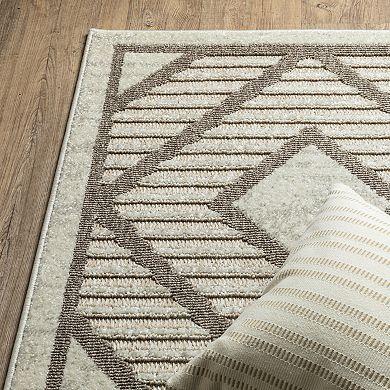 StyleHaven Tierra Diamond Lattice Mixed Pile Area Rug