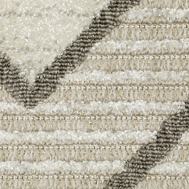 StyleHaven Tierra Diamond Lattice Mixed Pile Area Rug