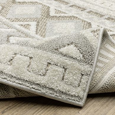 StyleHaven Tierra Tribal Lines Mixed Pile Area Rug