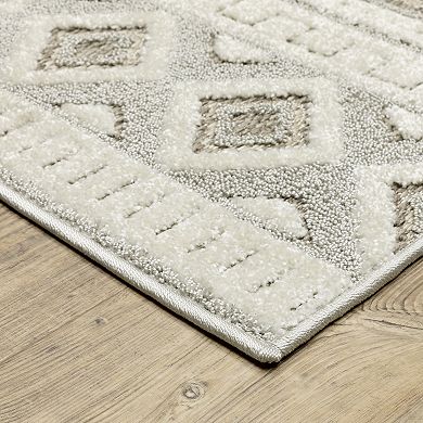 StyleHaven Tierra Tribal Lines Mixed Pile Area Rug