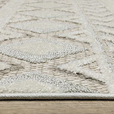 StyleHaven Tierra Tribal Lines Mixed Pile Area Rug