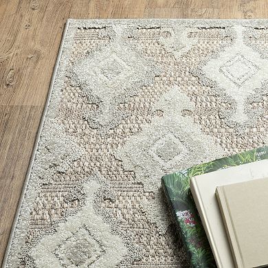 StyleHaven Tierra Global Medallions Mixed Pile Area Rug