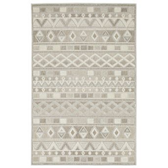 StyleHaven Tierra Global Geometric Mixed Pile Area Rug