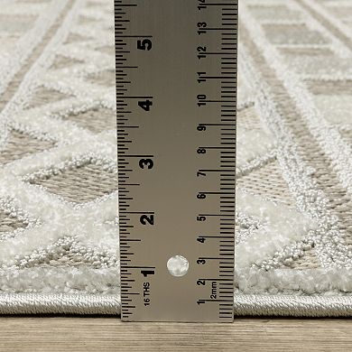 StyleHaven Tierra Global Geometric Mixed Pile Area Rug