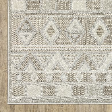 StyleHaven Tierra Global Geometric Mixed Pile Area Rug