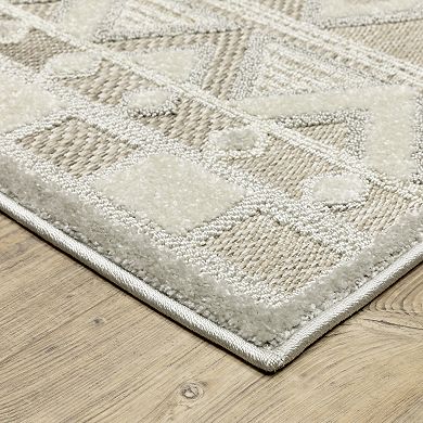 StyleHaven Tierra Global Geometric Mixed Pile Area Rug