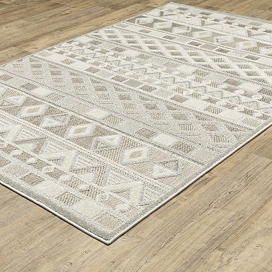 StyleHaven Tierra Global Geometric Mixed Pile Area Rug