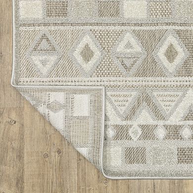 StyleHaven Tierra Global Geometric Mixed Pile Area Rug
