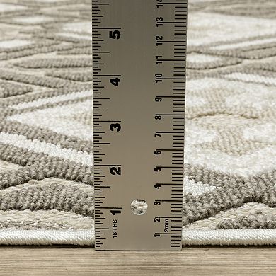 StyleHaven Tierra Tribal Diamonds Mixed Pile Area Rug