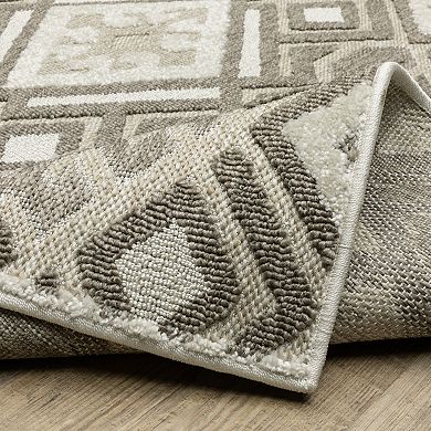 StyleHaven Tierra Tribal Diamonds Mixed Pile Area Rug