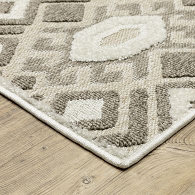 StyleHaven Tierra Tribal Diamonds Mixed Pile Area Rug