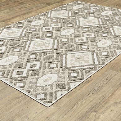 StyleHaven Tierra Tribal Diamonds Mixed Pile Area Rug
