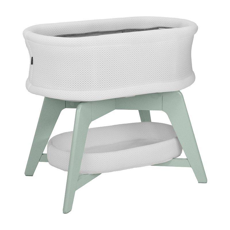 Tru Bliss™ EVI Smart Bassinet, White Mint