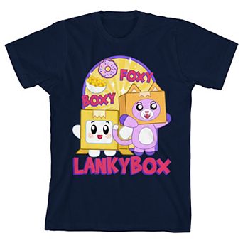 Boys 8-20 Lanky Box Boxy and Foxy Short Sleeve Graphic Tee