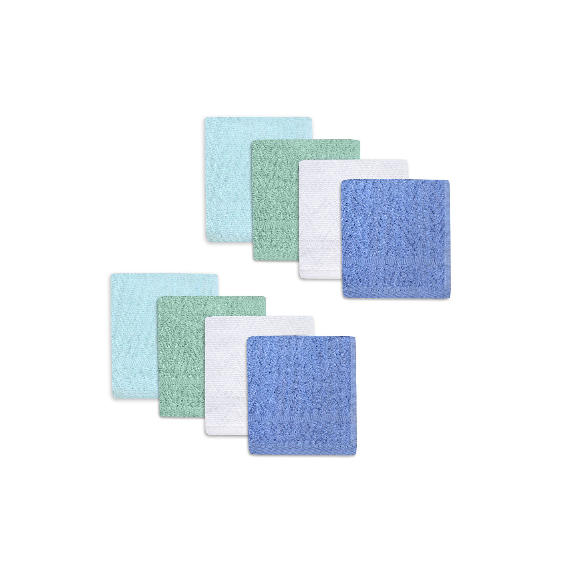 Celebrate Together™ Summer Cool Solids Dishcloths 8-pk, Blue
