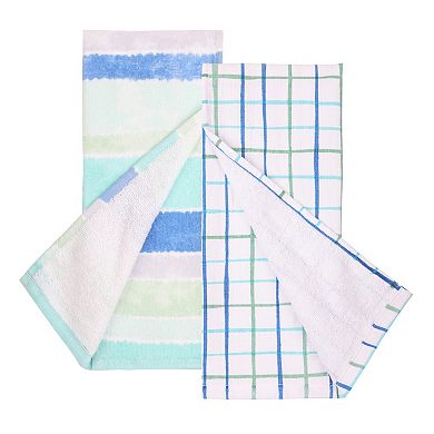 Celebrate Together Summer Cool Tie-Dye Stripe 2-pack Kitchen Towel Set