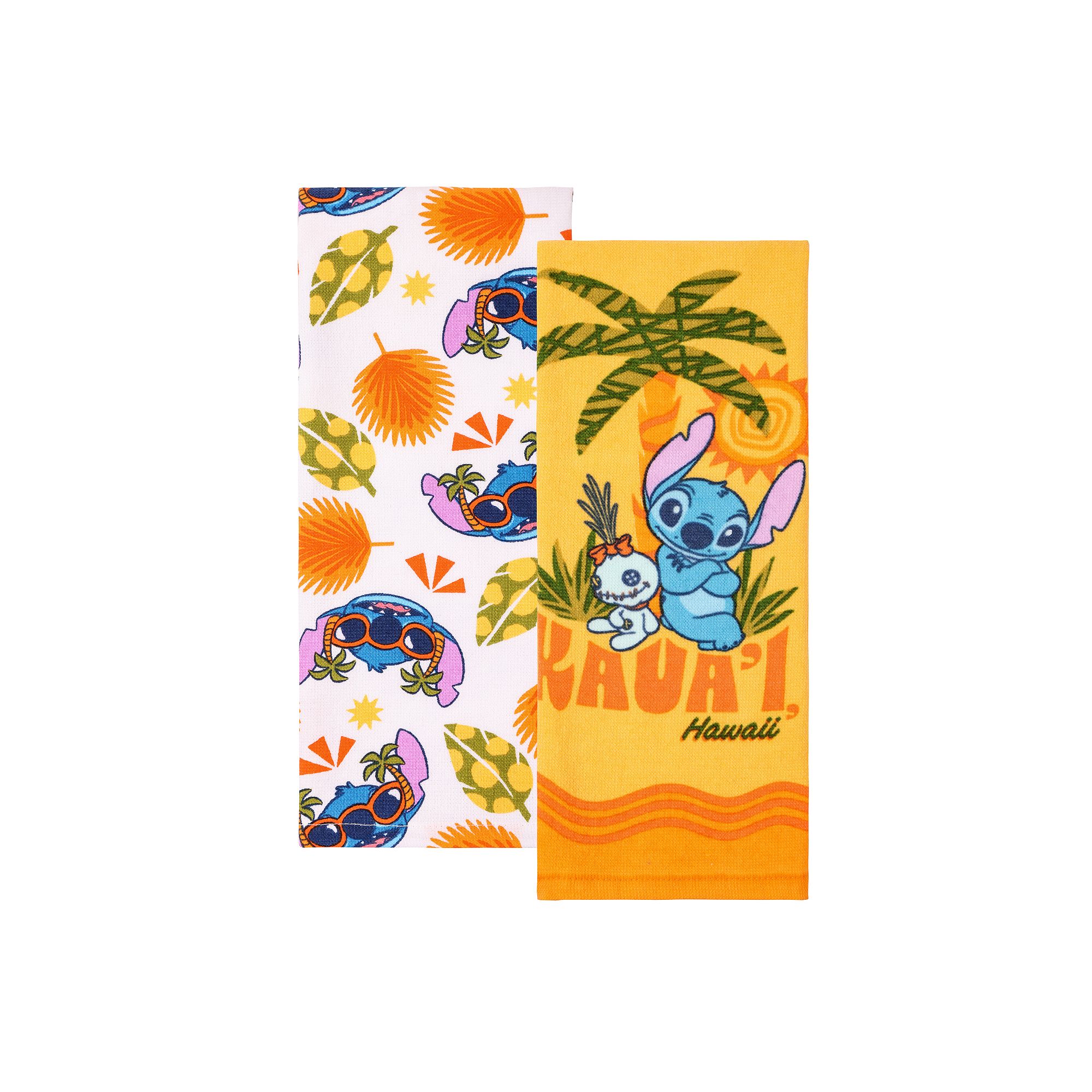 Disneys Stitch 2-pack Kitchen Towel Set by Celebrate Together™, Yellow