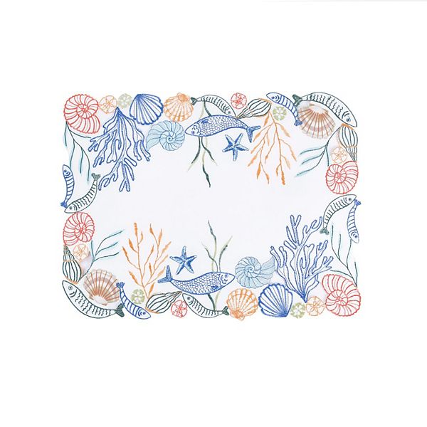 Celebrate Together™ Summer Sea Life Cut-Out Placemat - Ivory