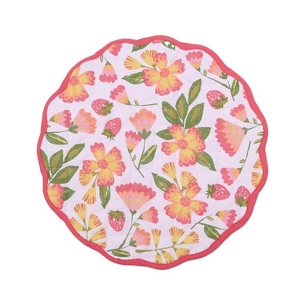 Celebrate Together™ Summer Floral Strawberry Quilted Placemat - Multi