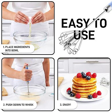 Zulay Kitchen Egg Beater Whisk For Kitchen Baking