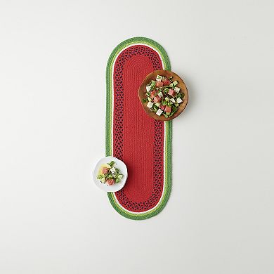 Celebrate Together Summer Watermelon Braid Table Runner