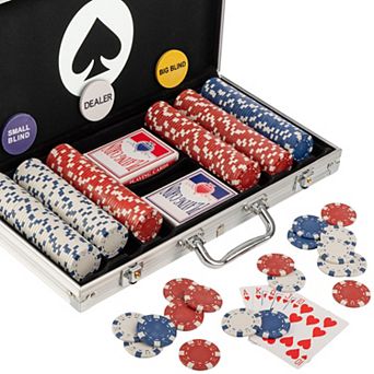 Poker Set with 300 Poker Chips and Case