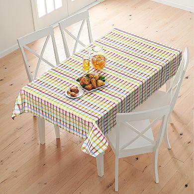 Celebrate Together™ Summer Happy Check Peva Tablecloth