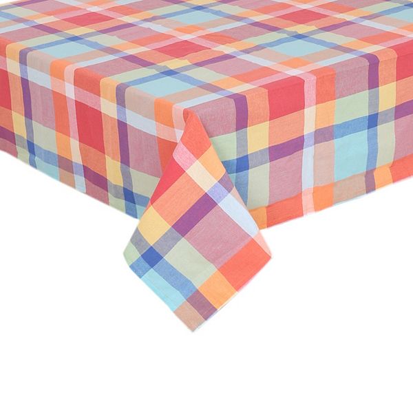 Celebrate Together™ Summer Brights Yarn Dye Tablecloth - Warm Multi (70" ROUND)