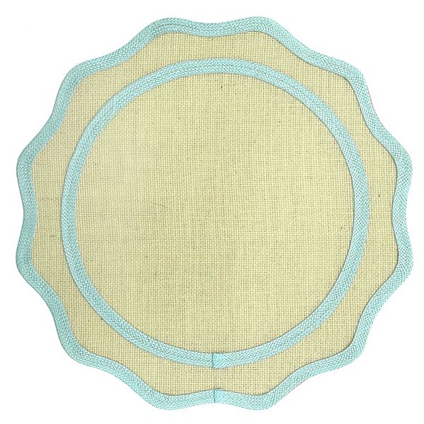 Celebrate Together™ Summer Scallop Jute Placemat - Light Blue