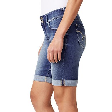 Juniors' WallFlower Insta Soft Ultra Mid-Rise Bermuda Jean Shorts