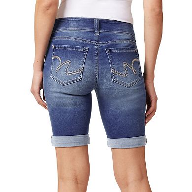 Juniors' WallFlower Insta Soft Ultra Mid-Rise Bermuda Jean Shorts