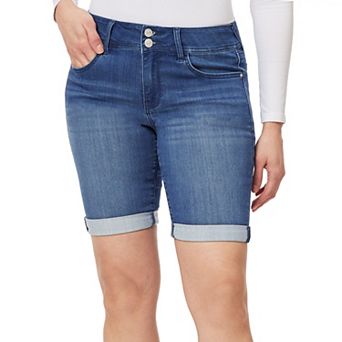 Juniors' WallFlower Insta Soft Ultra Mid-Rise Bermuda Jean Shorts