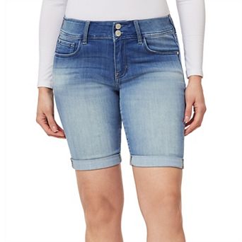 Juniors' WallFlower Insta Soft Ultra Mid-Rise Bermuda Jean Shorts