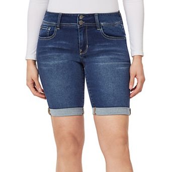 Juniors' WallFlower Insta Soft Ultra Mid-Rise Bermuda Jean Shorts