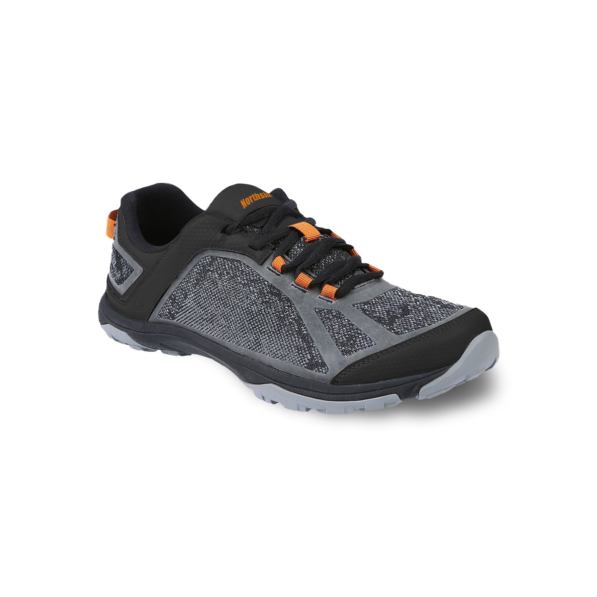 Northside Belmont Trek Mens Hiking Shoes, Size: 8, Black Orange