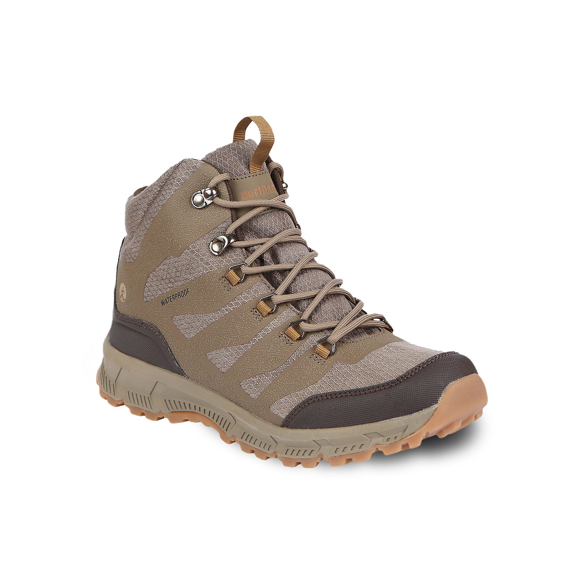 Northside Hargrove Mid Mens Waterproof Hiking Boots, Size: 10, Grey