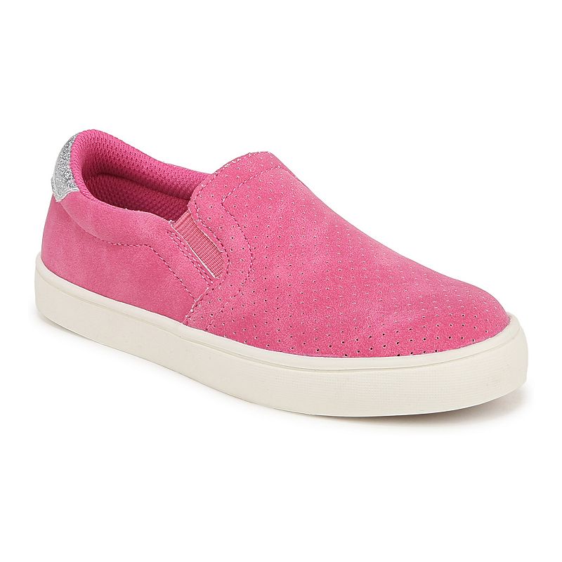 Dr. Scholl's Madison Kids' Slip On Faux Leather Shoes, Girl's, Size: 3, Pink Faux Leather