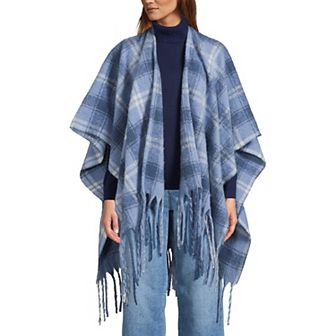 Womens Lands' End Brushed Boucle Ruana