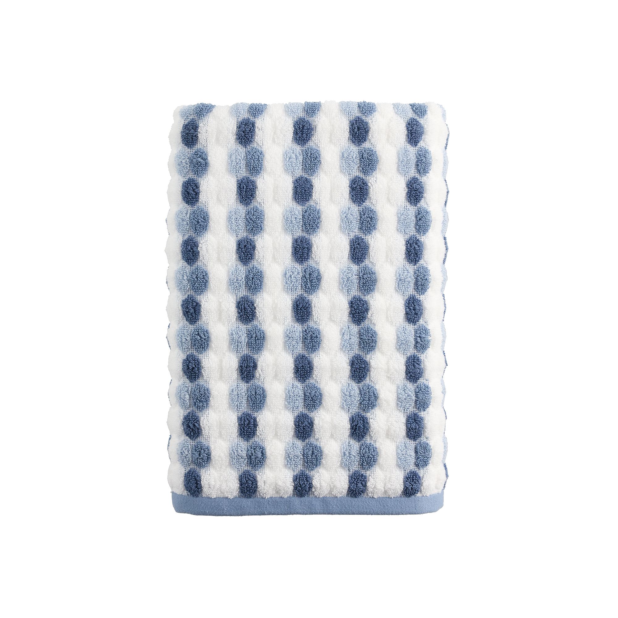 Caro Home Mosaic Bath Towel, Blue