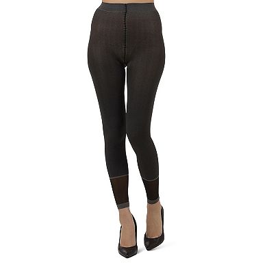 Women's Spunky Herringbone Fashion Footless Tights