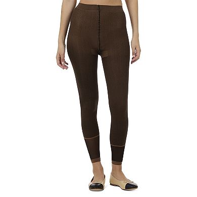 Women's Spunky Herringbone Fashion Footless Tights