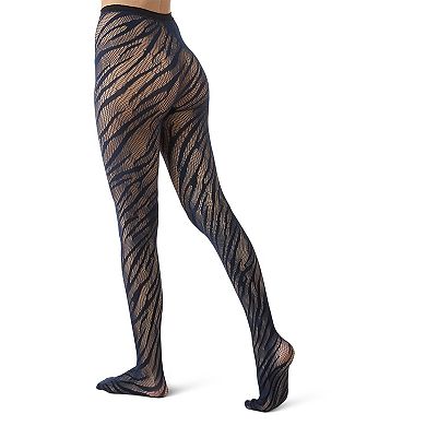 Women's Zebra Net Tights